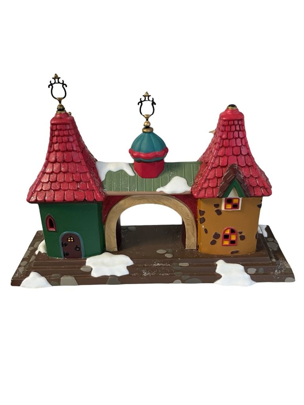 Department 56 Snow Village Gate Arch Building Christmas Village Piece 9”